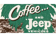 Mobiele koffiebar US Army style